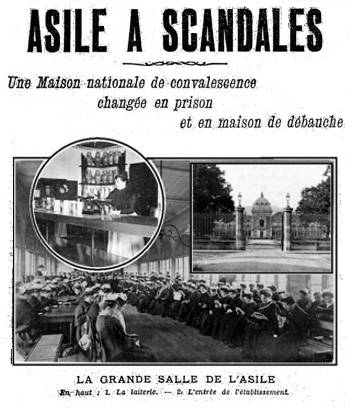 En premi�re page du journal "le Matin"