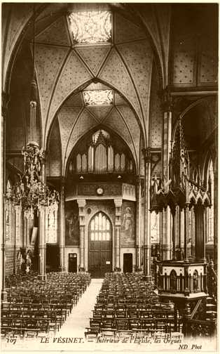 Nef de l'�glise en 1880