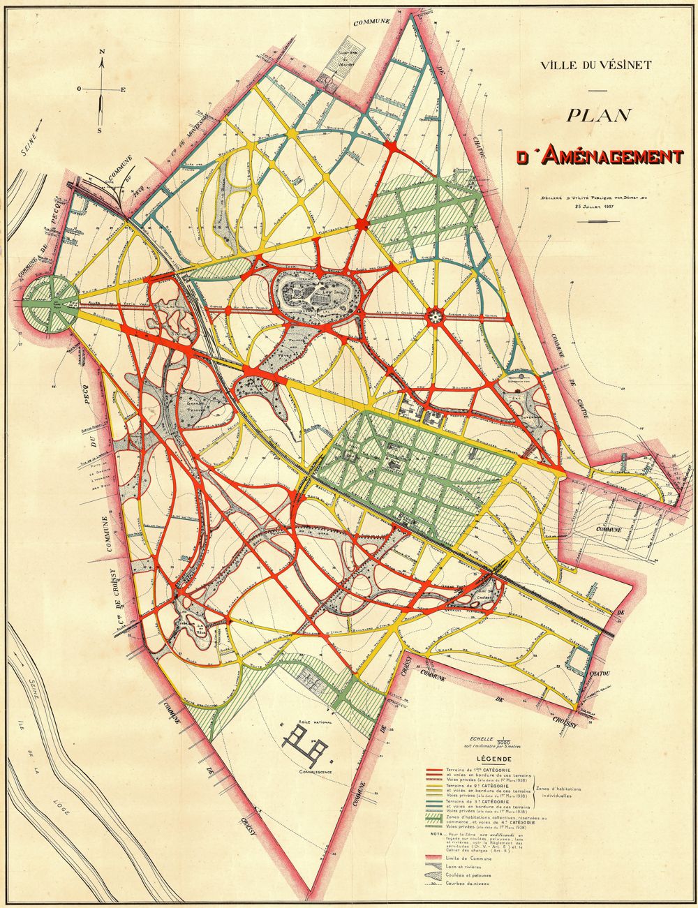 plan d'am�nagement 25 juillet 1937