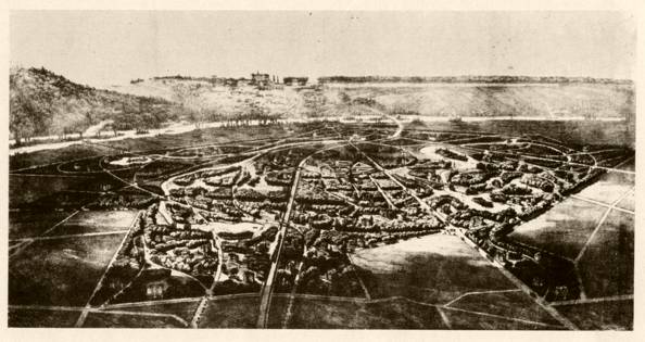 La colonie du V�sinet � vol d'oiseau (1858)