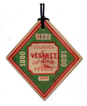 ticket de pesage (Coll. Ghestem)